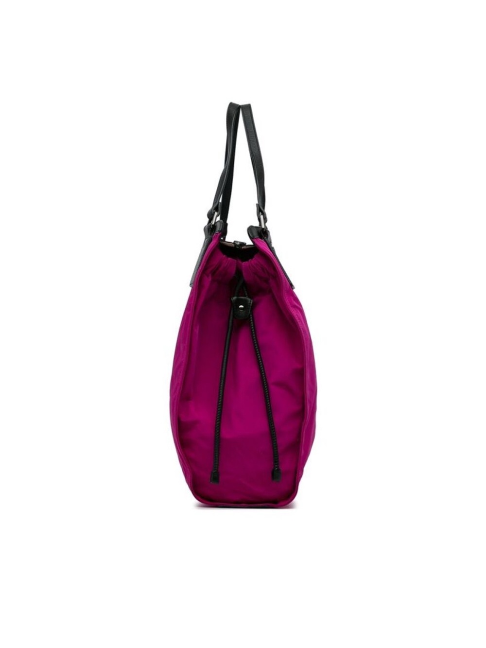 Burberry Fuchsia Tote with Black Leather Trim - Picture 4 of 12